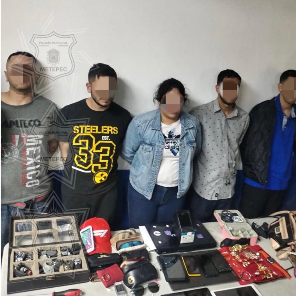 En Metepec aseguran a banda dedicada al robo de casas; era operada por&nbsp;colombianos