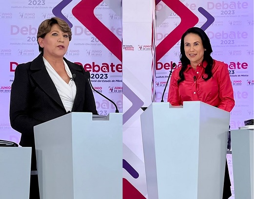Delfina Gómez y Alejandra del Moral cruzan acusaciones de corrupción en primer&nbsp;debate