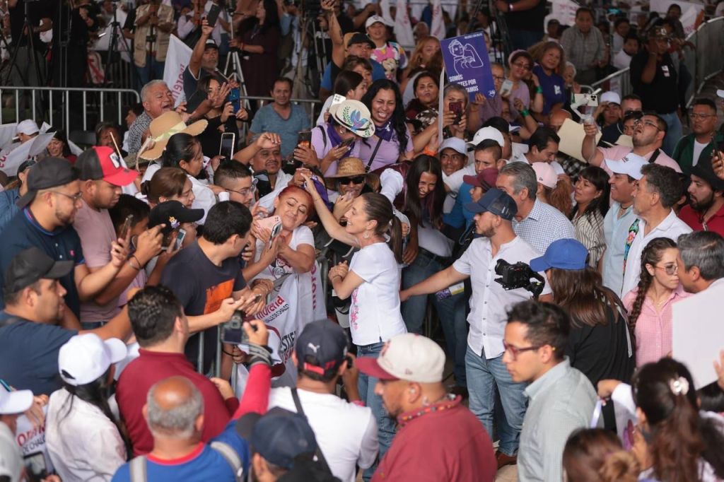 En zona oriente miles de mexiquenses precisaron «Es Claudia» la Coordinadora de la Defensa de la&nbsp;4T