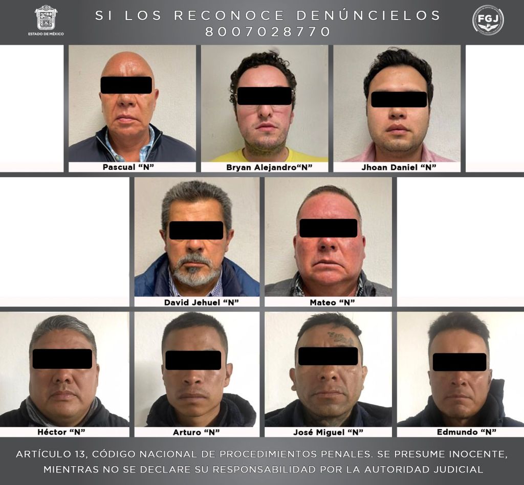 Directivos de Central de Abastos de Toluca; Fiscalía asegura que son autores intelectuales del asesinato de 9&nbsp;personas