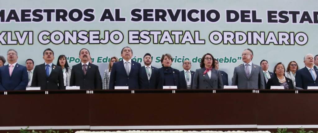 Marco Aurelio Carbajal precisa que autónomo y unido SMSEM es más fuerte; a Consejo Estatal acudió la Maestra Delfina Gómez gobernadora del&nbsp;Edomex