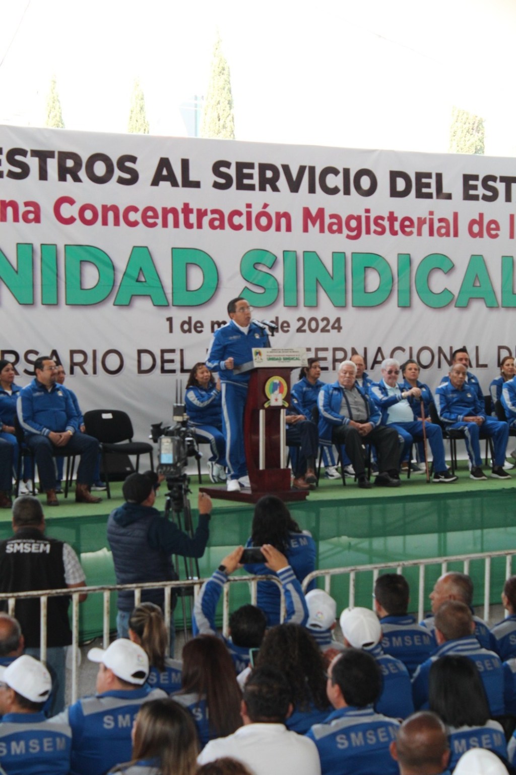 En el Día del Trabajo líder del SMSEM exige a políticos no intervenir en proceso interno de elección de la dirigencia&nbsp;sindical