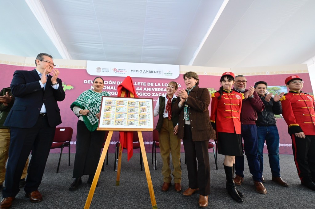 Parque Zacango tendrá billete de Lotería; Gobernadora Delfina Gómez lo&nbsp;devela