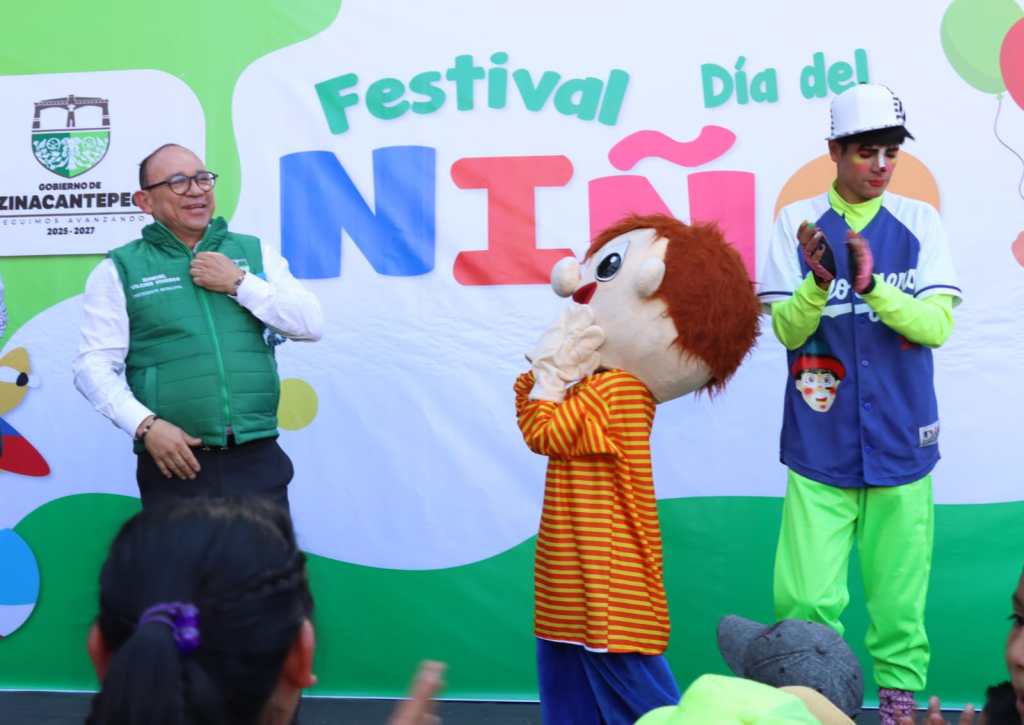 Manuel Vilchis preside el festejo del «Día del Niño» en&nbsp;Zinacantepec