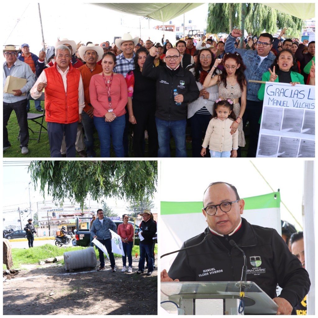 Estámos corrigiendo años de abandono, nos comprometimos con los servicios básicos y estamos cumpliendo: Manuel&nbsp;Vilchis