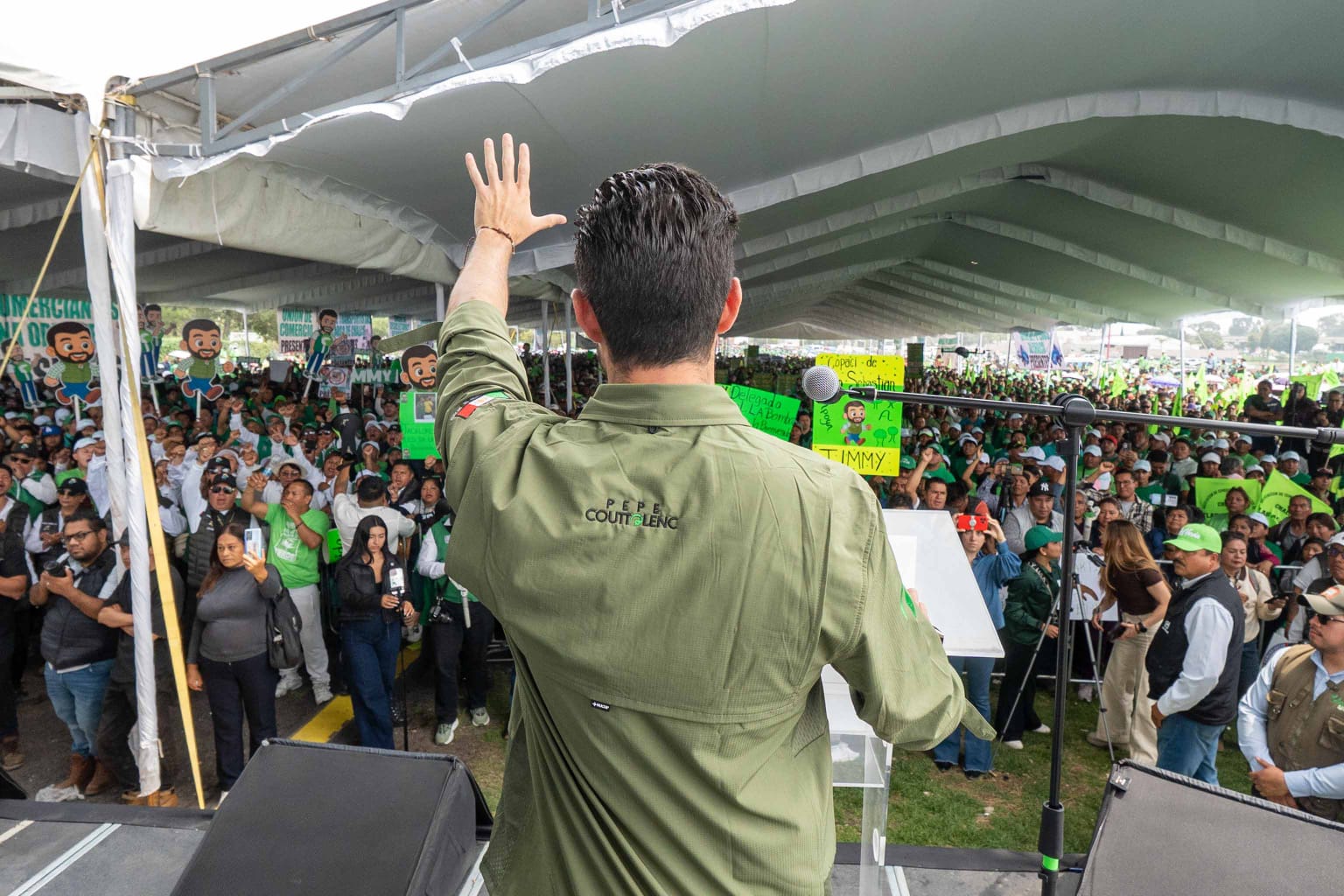 Verde muestra su músculo en Chalco; logra juntar a 35 mil militantes