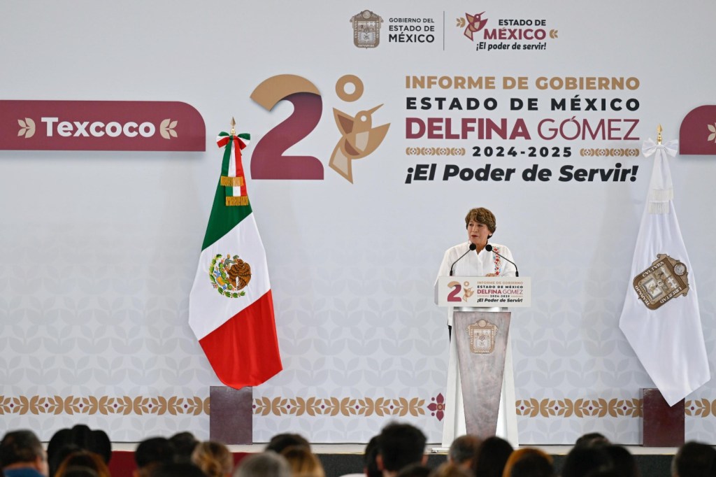 Delfina Gómez rinde cuentas a sus vecinos de Texcoco y oriente del&nbsp;Edomex