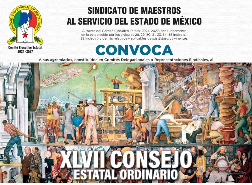 Convoca SMSEM al XLVII Consejo Estatal Ordinario