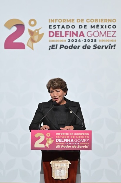 justicia social llegó para quedarse en Edomex: Delfina Gómez