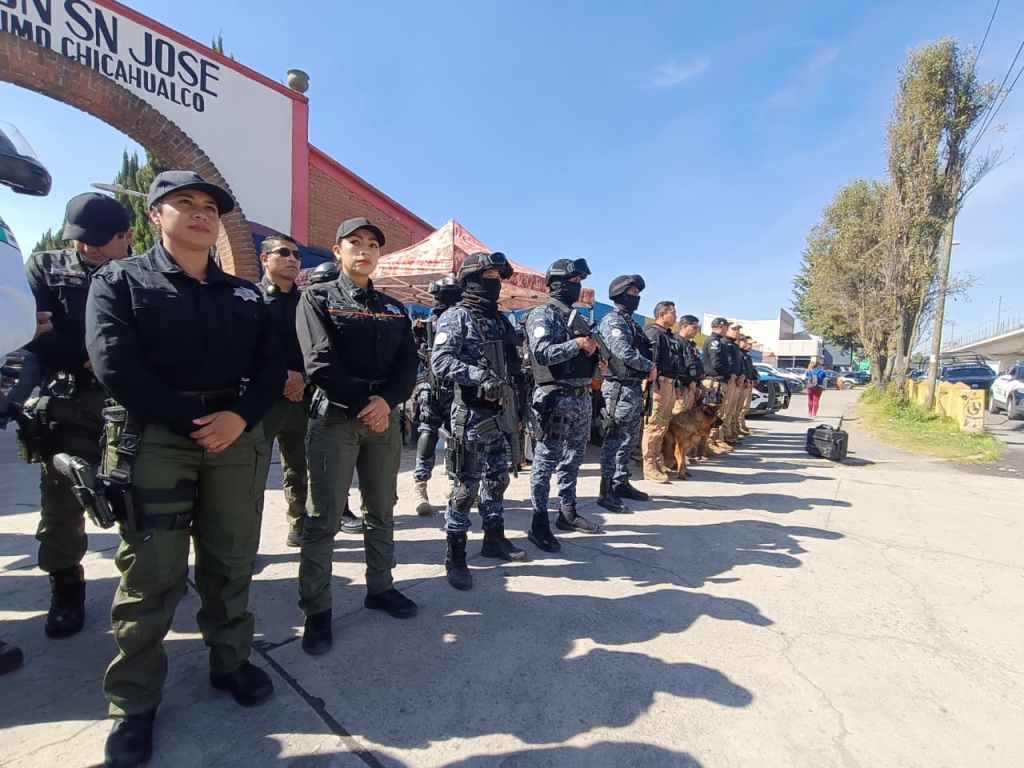 Alcalde de Metepec refuerza seguridad por tierra y&nbsp;aire