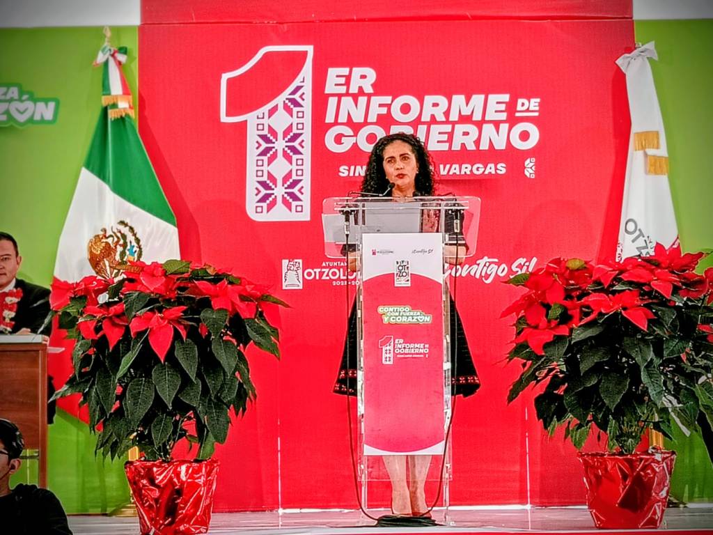 Sinaí Lugo rindió su 1er Informe de Gobierno al frente de Otzolotepec; hay eficacia y&nbsp;calidez