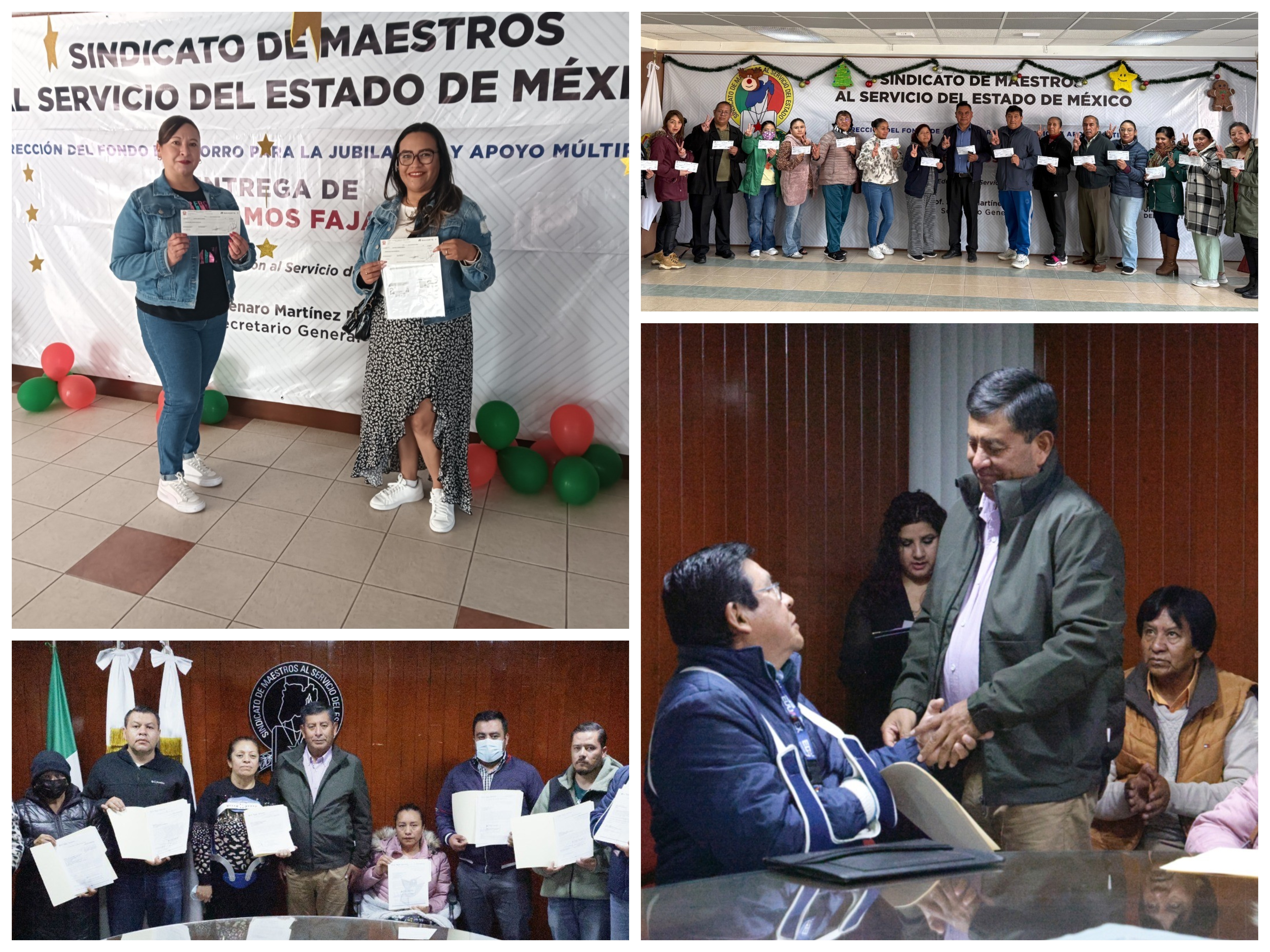 Hasta los últimos días del año 2025, la gestión de Jenaro Martínez entrega apoyos a docentes de las 14 regiones