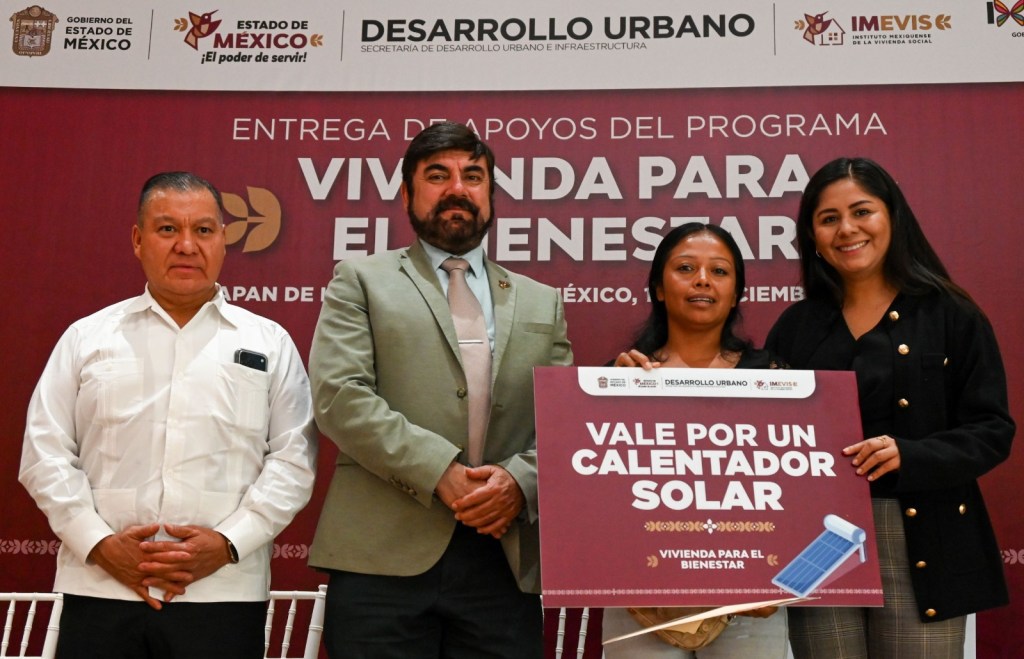 Van 44 mil mexiquenses beneficiados con material de construcción, tinacos y calentadores para mejorar sus&nbsp;viviendas