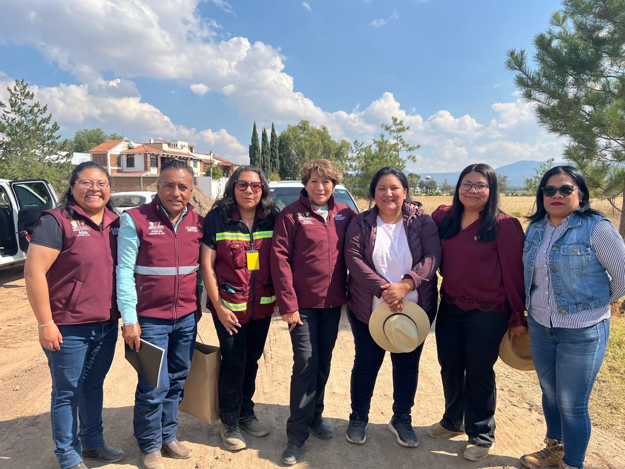 Supervisa Delfina Gómez obras de agua potable en el oriente del EdoMéx