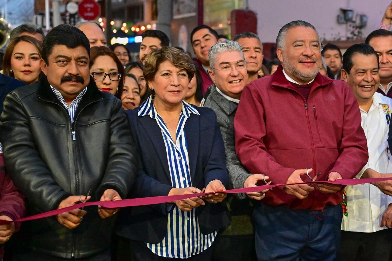 Entrega Gobernadora Delfina Gómez más obras a sus vecinos de Texcoco