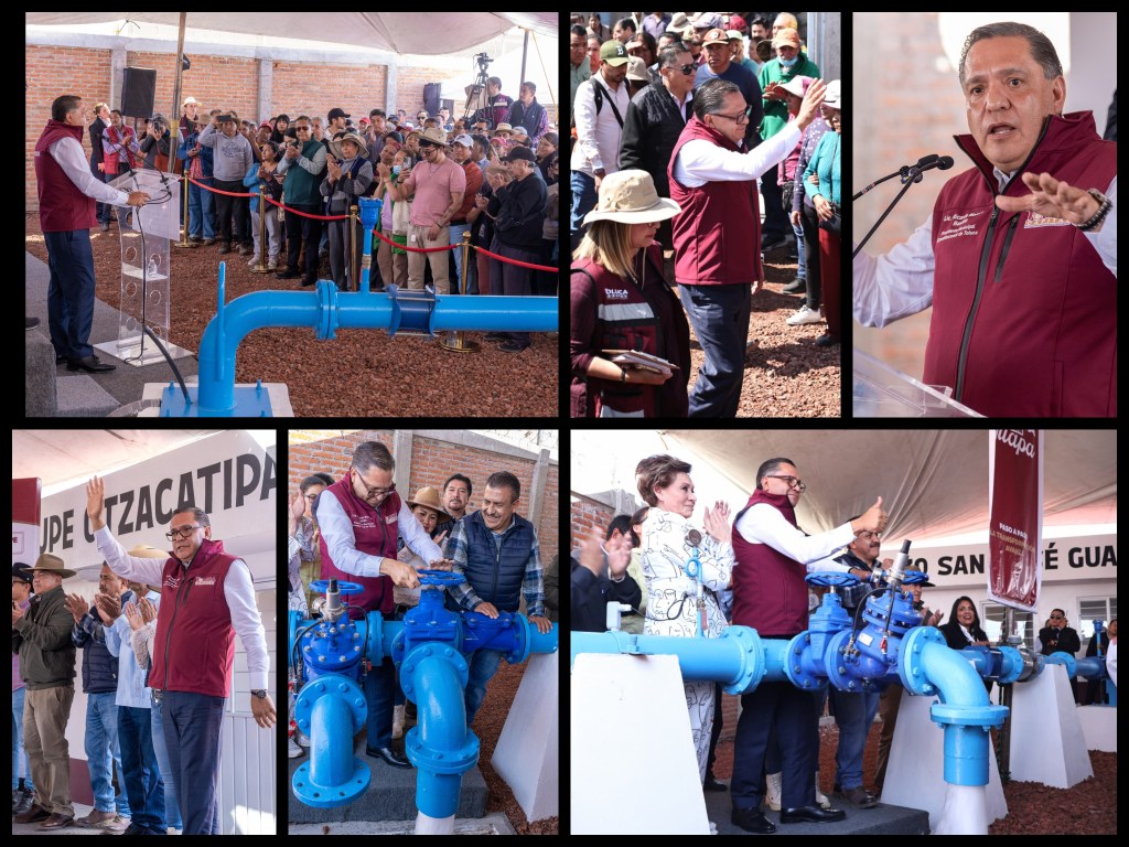 Ricardo Moreno pone en marcha pozo qué dará agua a más de 14 mil habitantes de San José Guadalupe&nbsp;Otzacatipan