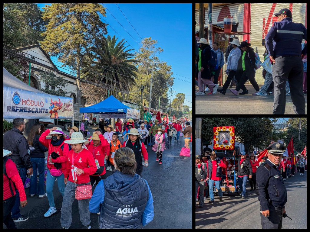 Transitan con saldo blanco 35 mil peregrinos por Toluca con rumbo a la Basílica de&nbsp;Guadalupe