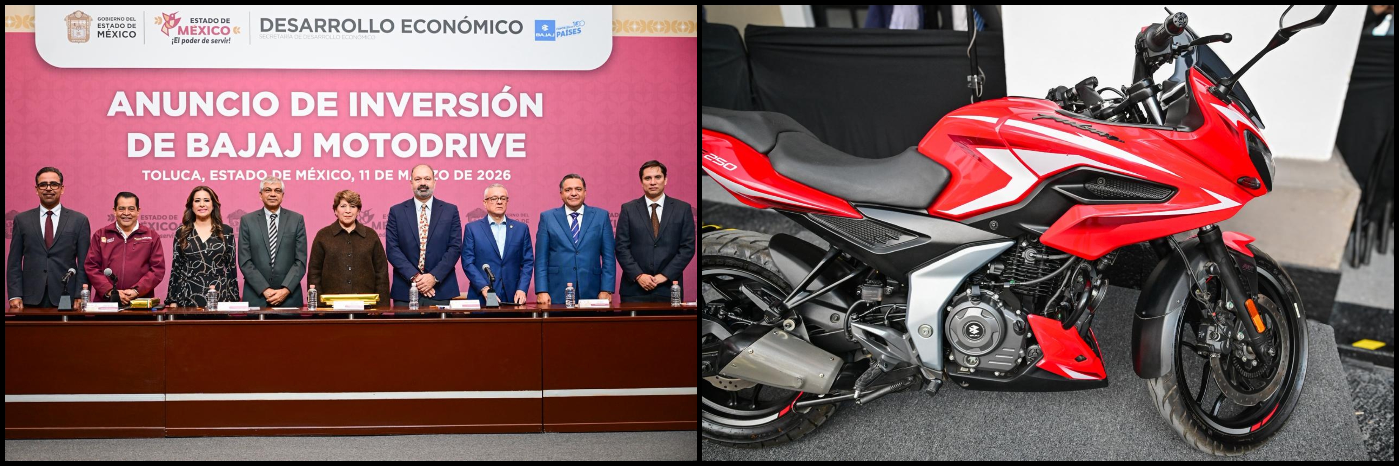 Inversión de 145 mdd de Bajaj en Toluca abre una nueva etapa industrial y generará más de 8 mil empleos en el EdoMéx