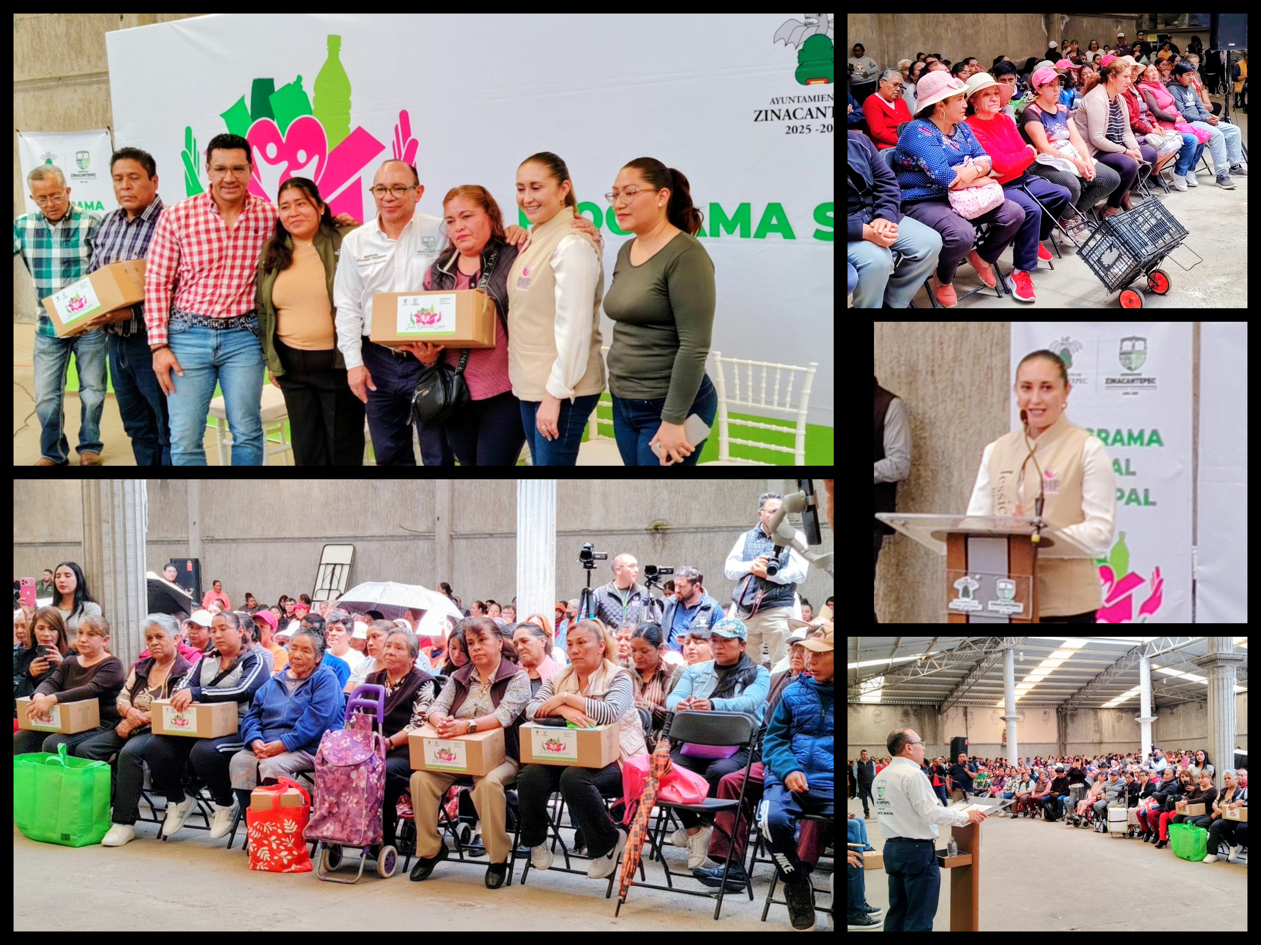 Se fortalece programa alimantario en Zinacantepec; entregarán seis despensas al año a 60 mil familias