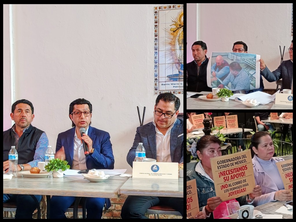 Empresarios y joyeros del Valle de Toluca denuncian «hostigamiento fiscal» y piden certeza jurídica a Delfina Gómez&nbsp;Álvarez