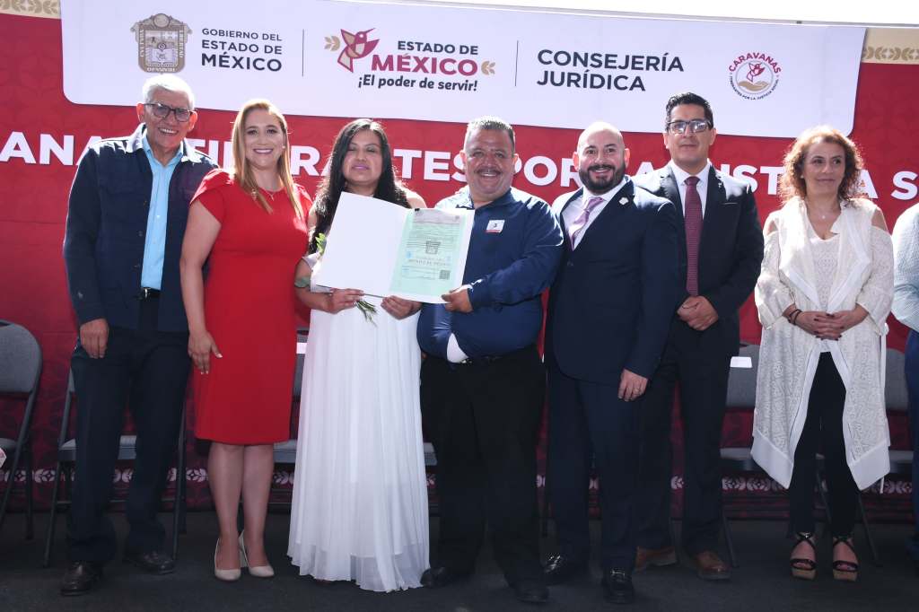 San Mateos Atenco celebra el amor con certeza jurídica: 60 parejas formalizan su unión con las Caravanas de la Justicia&nbsp;Social
