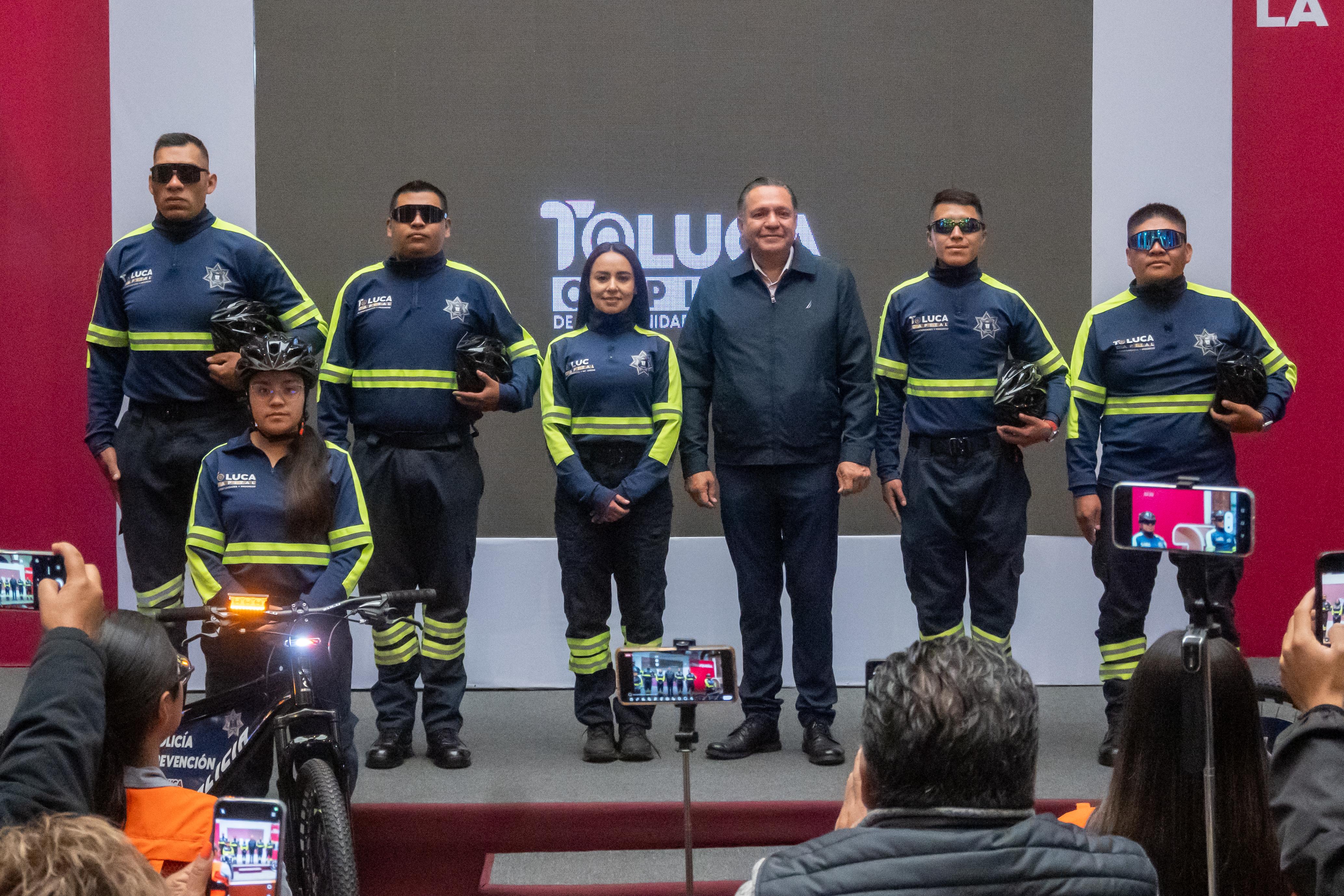 Ricardo Moreno refuerza la seguridad con más ciclo-patrullas en Toluca